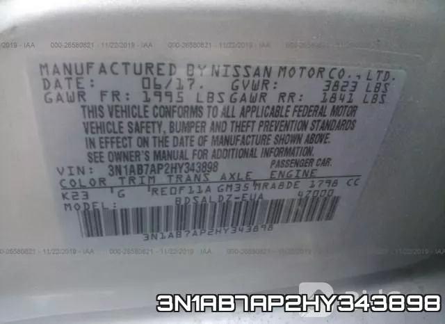 3N1AB7AP2HY343898 фото 10