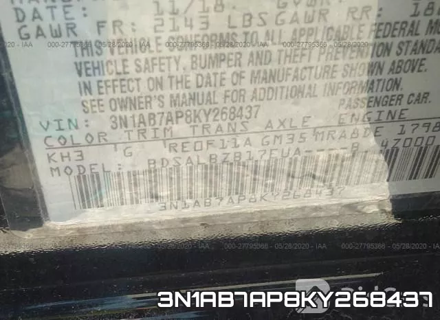 3N1AB7AP8KY268437 фото 10