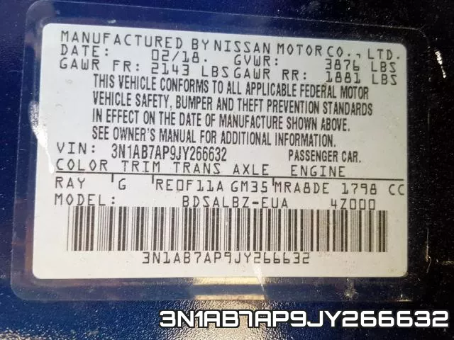 3N1AB7AP9JY266632 фото 2