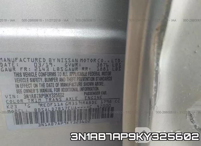 3N1AB7AP9KY325602 фото 10