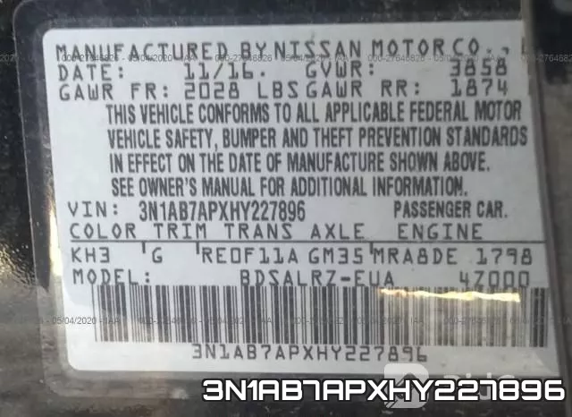 3N1AB7APXHY227896 фото 10