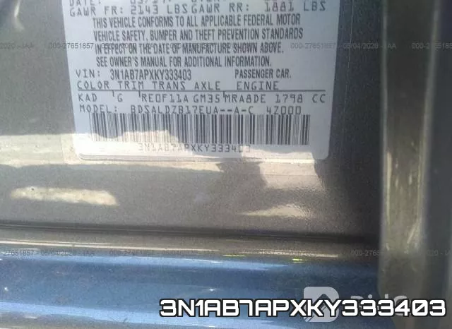 3N1AB7APXKY333403 фото 10