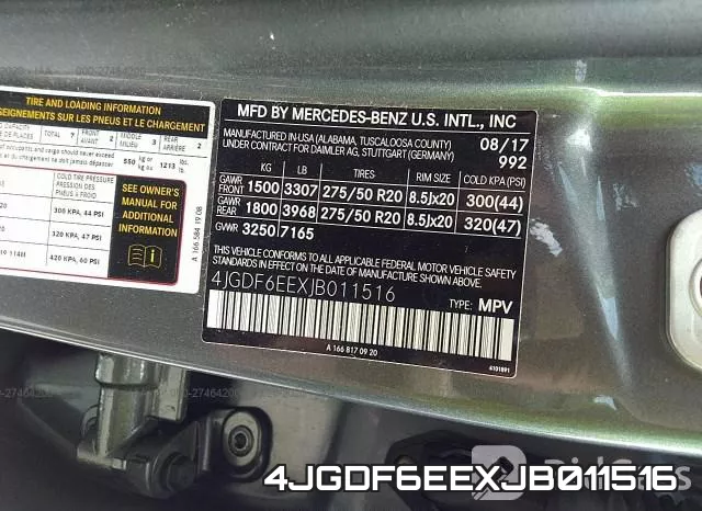 4JGDF6EEXJB011516 фото 10