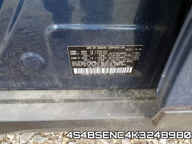 4S4BSENC4K3248980 фото 2