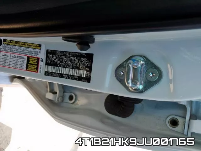 4T1B21HK9JU001765 фото 2