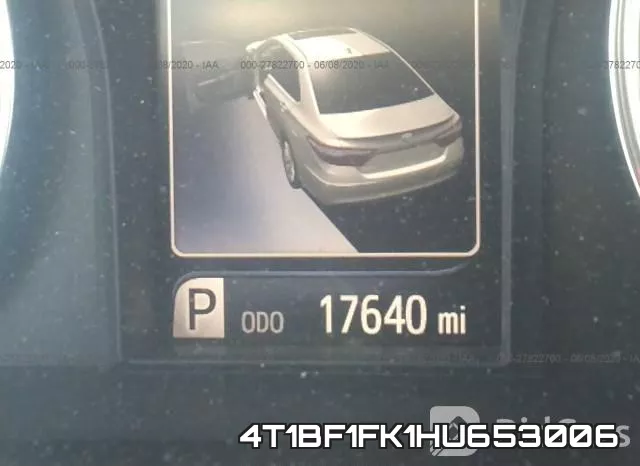 4T1BF1FK1HU653006 фото 8