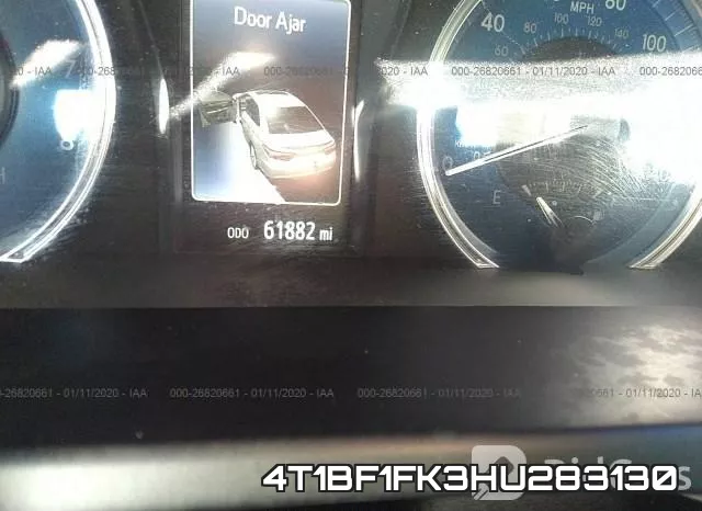 4T1BF1FK3HU283130 фото 8