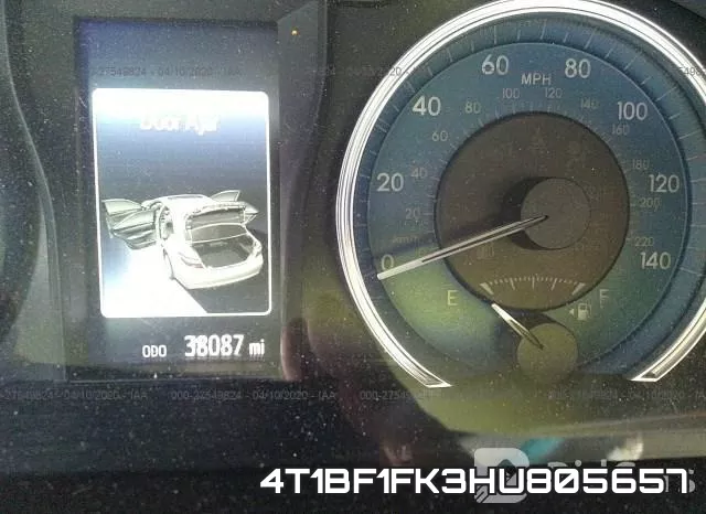 4T1BF1FK3HU805657 фото 8