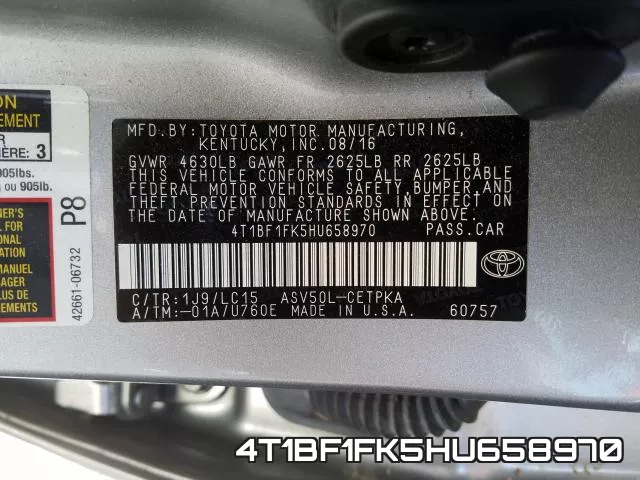 4T1BF1FK5HU658970 фото 2
