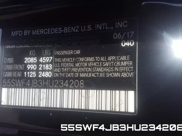 55SWF4JB3HU234208 фото 2