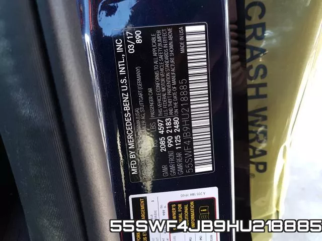 55SWF4JB9HU218885 фото 2