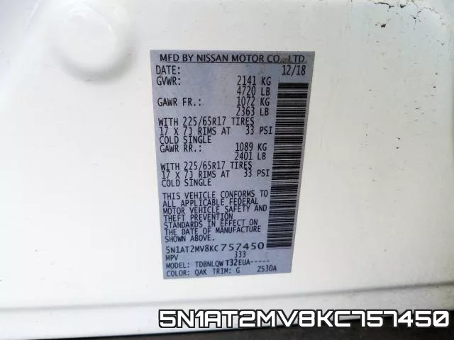 5N1AT2MV8KC757450 фото 2