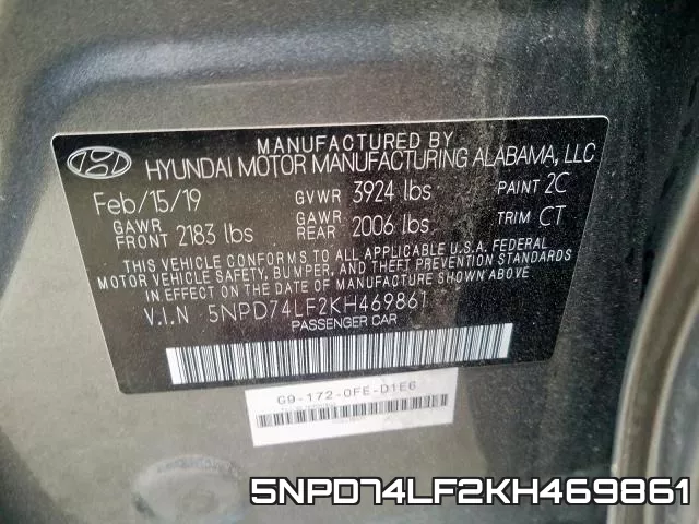 5NPD74LF2KH469861 фото 2