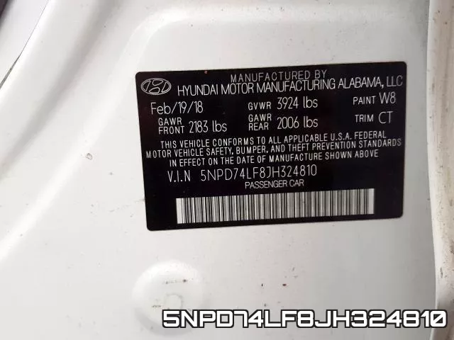5NPD74LF8JH324810 фото 2