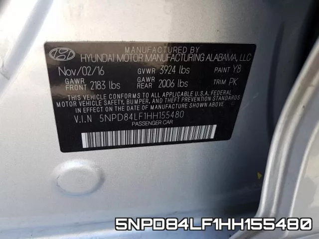 5NPD84LF1HH155480 фото 2
