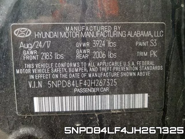 5NPD84LF4JH267325 фото 2