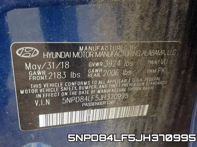 5NPD84LF5JH370995 фото 2