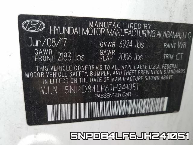 5NPD84LF6JH241051 фото 2