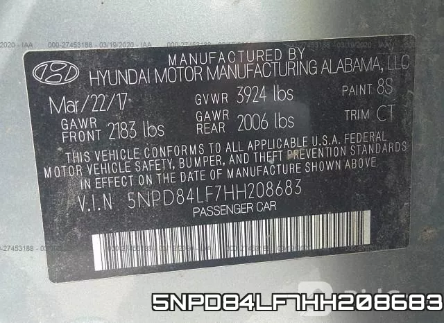 5NPD84LF7HH208683 фото 10