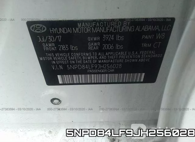 5NPD84LF9JH256028 фото 10