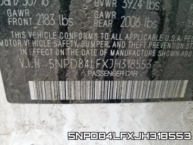 5NPD84LFXJH318553 фото 2