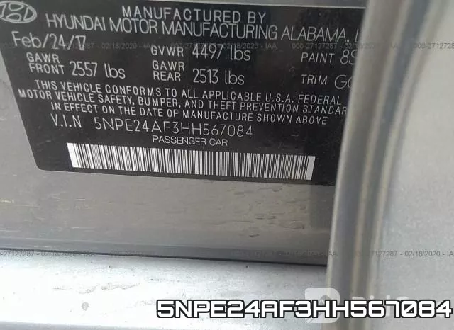 5NPE24AF3HH567084 фото 10