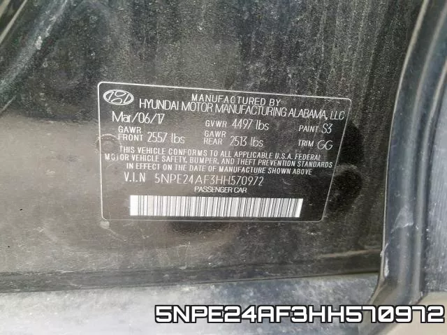 5NPE24AF3HH570972 фото 2