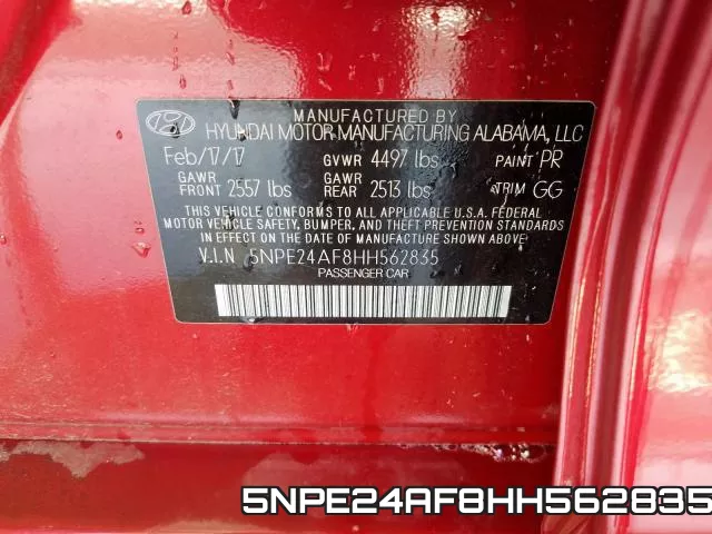5NPE24AF8HH562835 фото 2