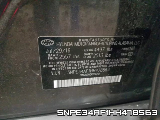 5NPE34AF1HH478563 фото 2