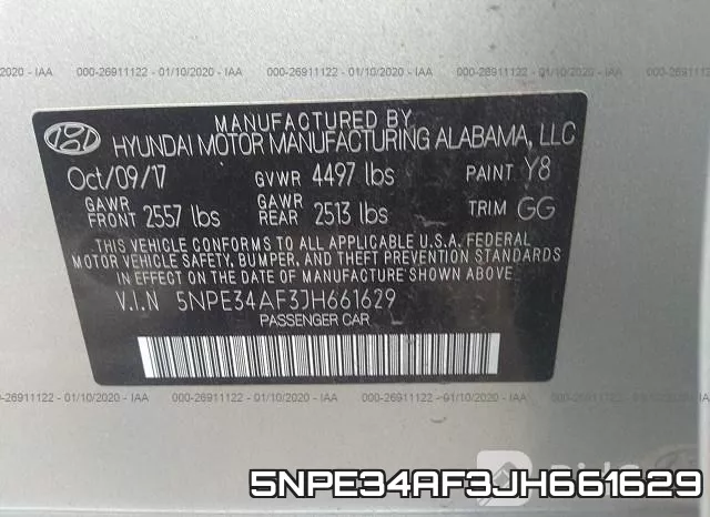 5NPE34AF3JH661629 фото 10