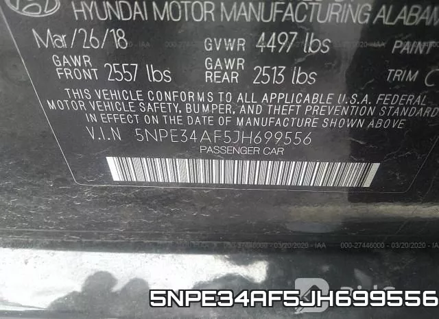 5NPE34AF5JH699556 фото 10