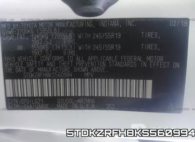 5TDKZRFH8KS560994 фото 10