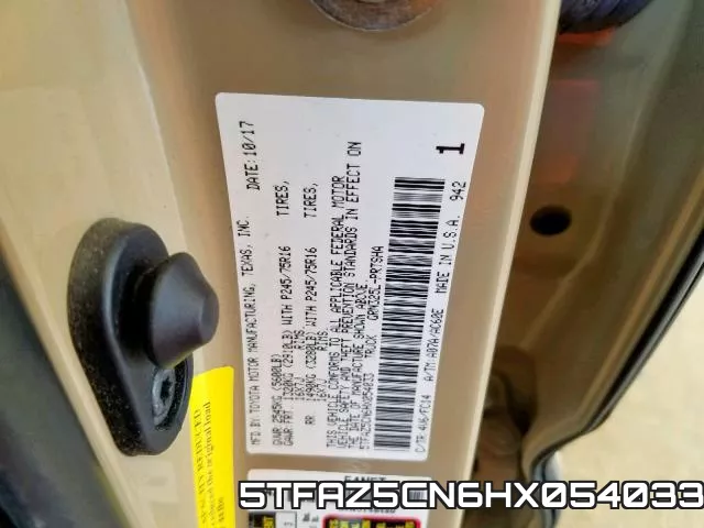 5TFAZ5CN6HX054033 фото 2