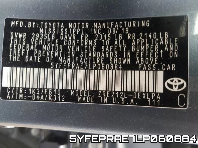 5YFEPRAE7LP060884 фото 2