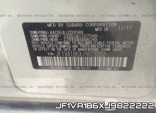 JF1VA1B6XJ9822222 фото 10
