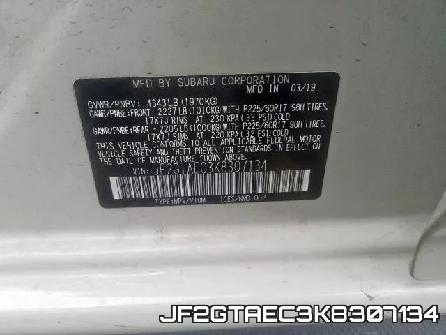JF2GTAEC3K8307134 фото 2