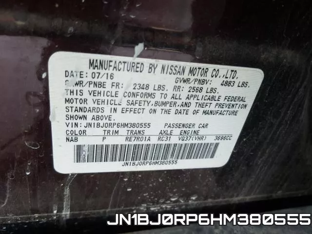 JN1BJ0RP6HM380555 фото 2