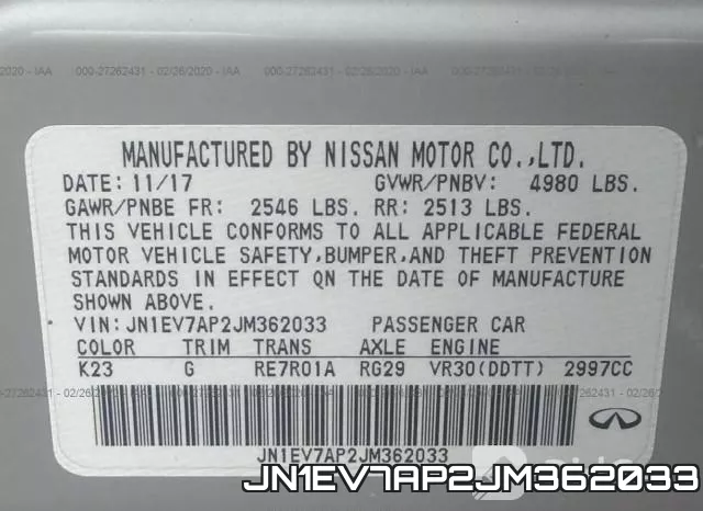 JN1EV7AP2JM362033 фото 10