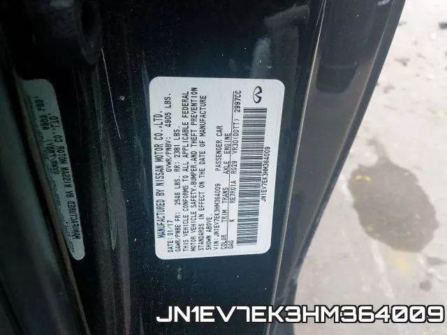 JN1EV7EK3HM364009 фото 2