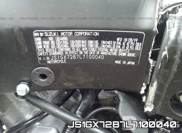 JS1GX72B7L7100040 фото 10