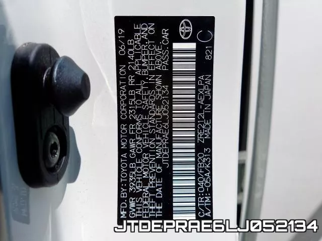 JTDEPRAE6LJ052134 фото 2