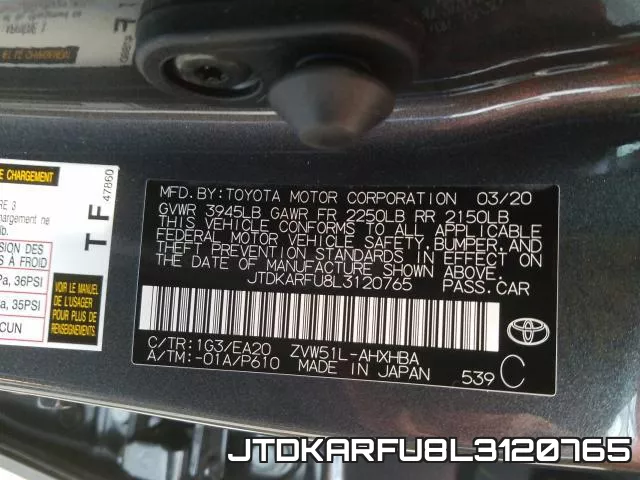 JTDKARFU8L3120765 фото 2