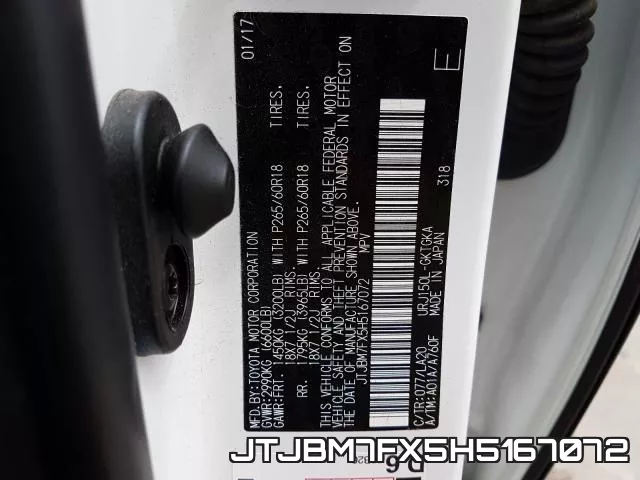 JTJBM7FX5H5167072 фото 2