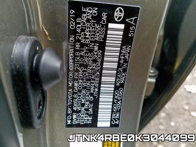 JTNK4RBE0K3044099 фото 2