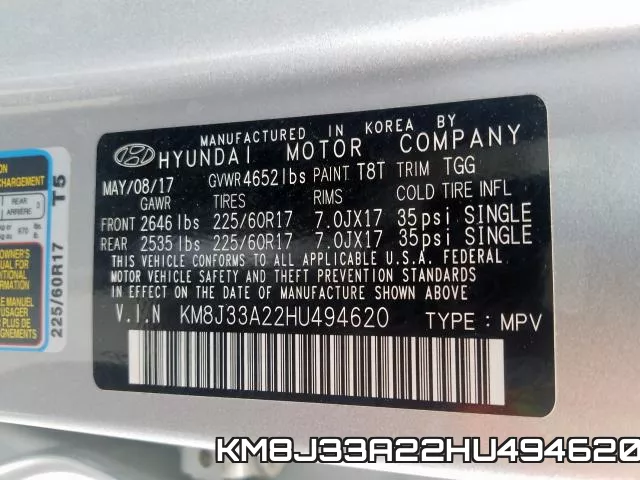 KM8J33A22HU494620 фото 2