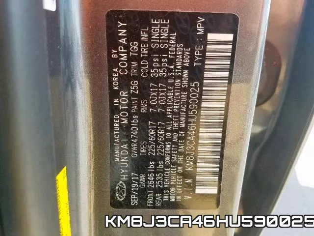 KM8J3CA46HU590025 фото 2
