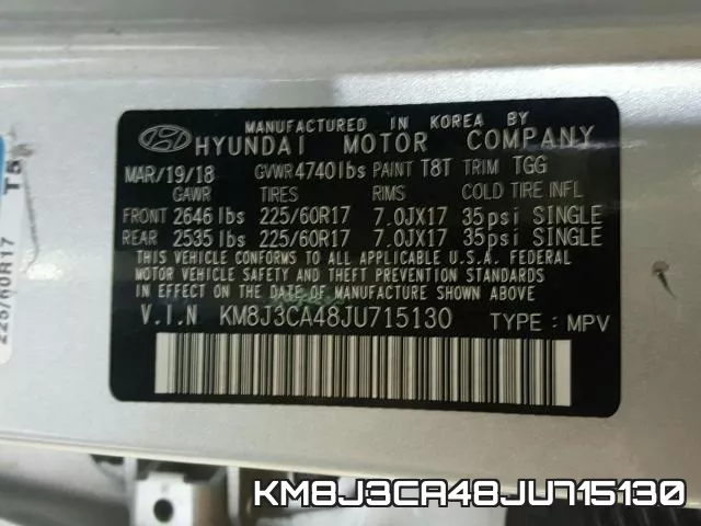 KM8J3CA48JU715130 фото 2