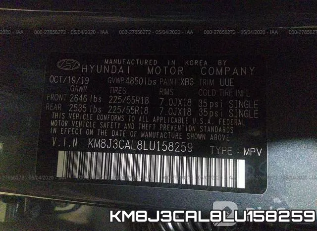 KM8J3CAL8LU158259 фото 10