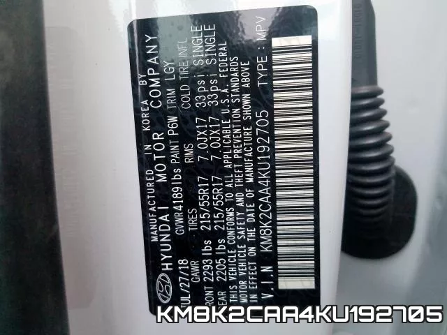 KM8K2CAA4KU192705 фото 2
