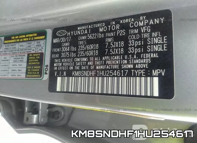 KM8SNDHF1HU254617 фото 10